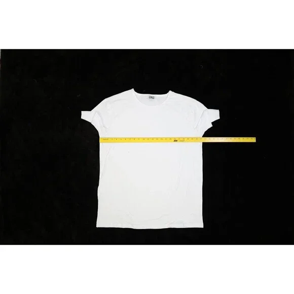 Kustom Kreationz Womens Plain Blank White T-Shirts XL Short Sleeve Lot of 2 - Picture 3 of 6